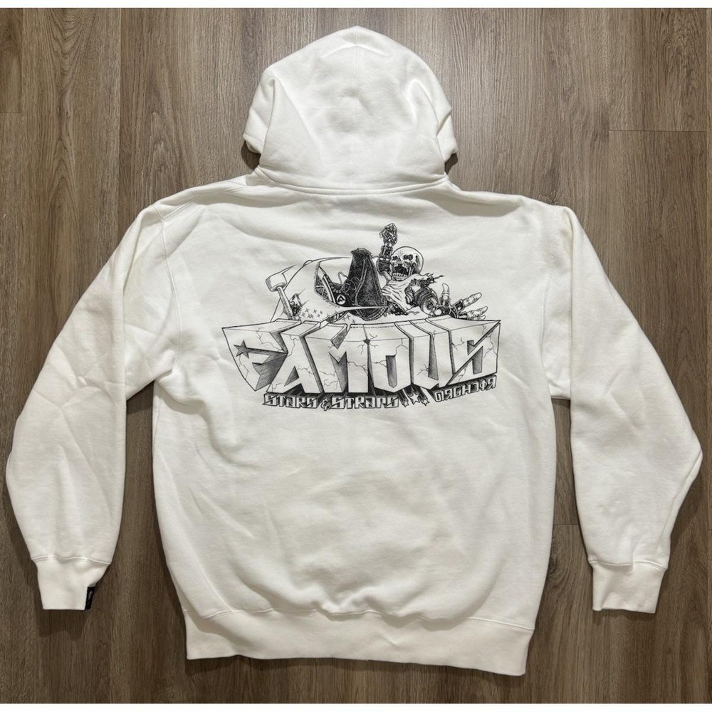 Y2K Famous Stars And Straps Skateboard Zip Hoodie Travis Barker Size L‎